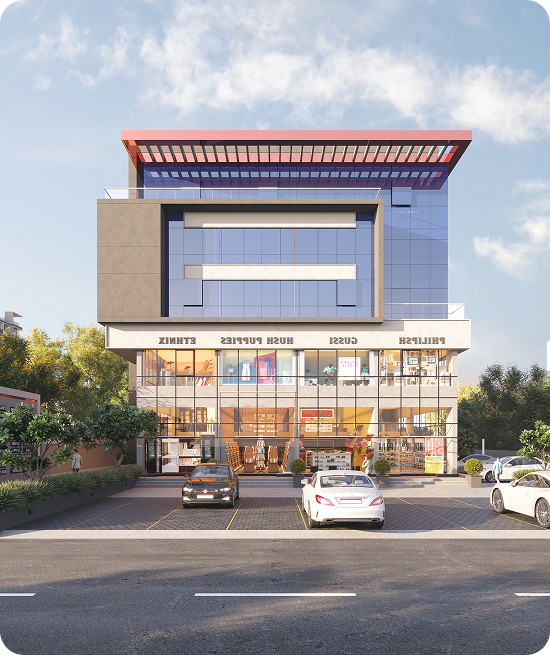 Modern commercial real estate project by Balar Builders South Gujarat