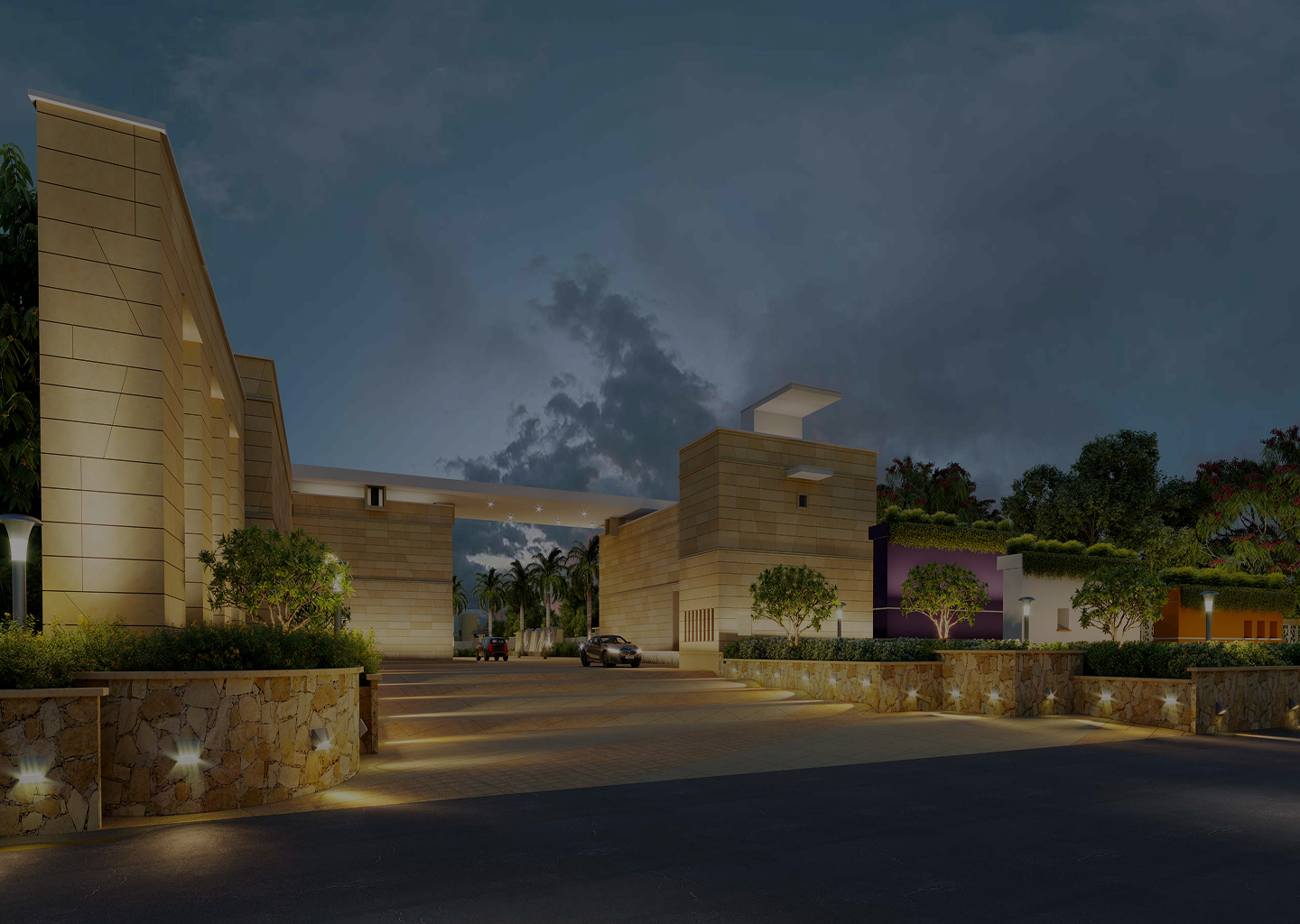 Modern commercial business complex developed by Balar Builders in Vapi Gujarat